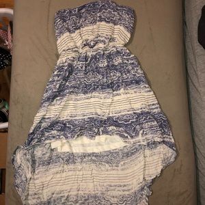 O’neill high low strapless flowy dress